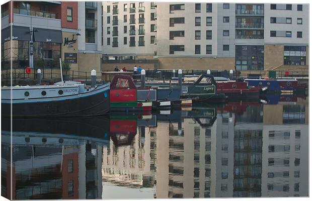 CLEARANCE DOCK BOAT HARBOUR LEEDS Canvas Print by Matthew Burniston