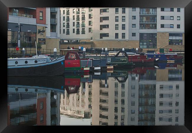 CLEARANCE DOCK BOAT HARBOUR LEEDS Framed Print by Matthew Burniston