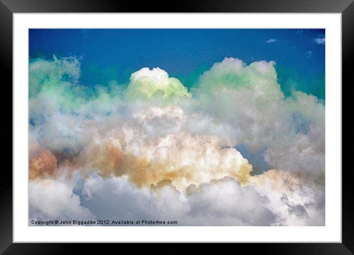 Colourful Clouds Framed Mounted Print by John Biggadike