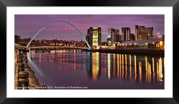 Early Morning inNewcastle Framed Mounted Print by Ray Pritchard