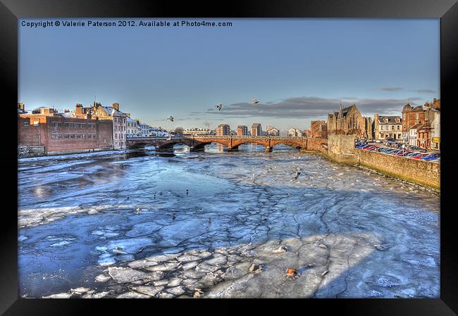 Frozen Waters Framed Print by Valerie Paterson