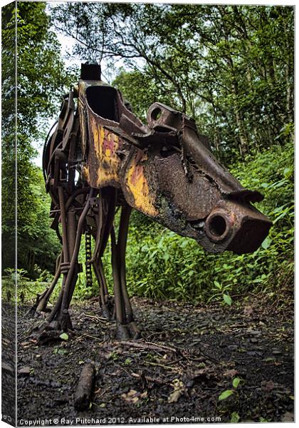 Moochanical Cow Canvas Print by Ray Pritchard