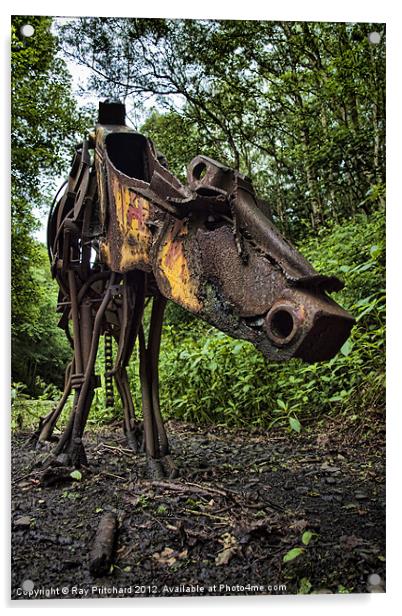 Moochanical Cow Acrylic by Ray Pritchard