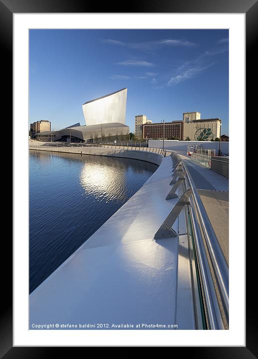Imperial War Museum North in Salford Framed Mounted Print by stefano baldini