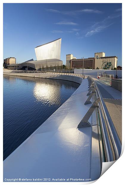 Imperial War Museum North in Salford Print by stefano baldini