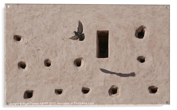 Marrakech city wall Acrylic by Creative Photography Wales