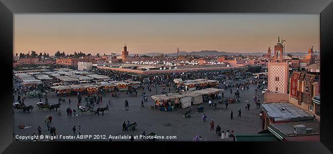 Marrakech city square Framed Print by Creative Photography Wales