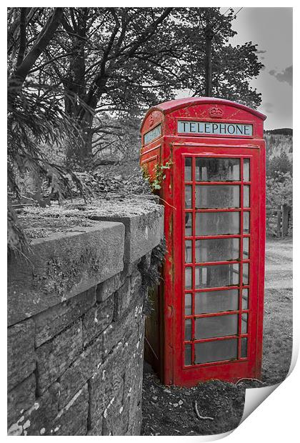 Red Telephone Box Print by Jonathan Swetnam