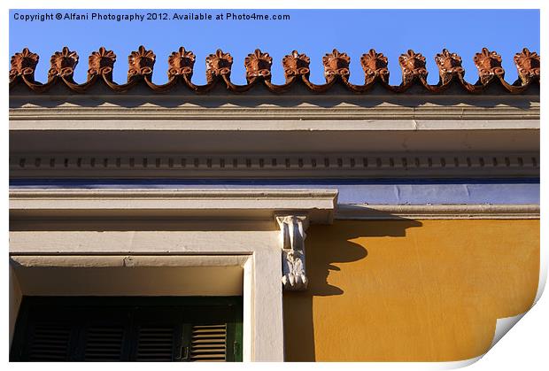 Neoclassical view Print by Alfani Photography