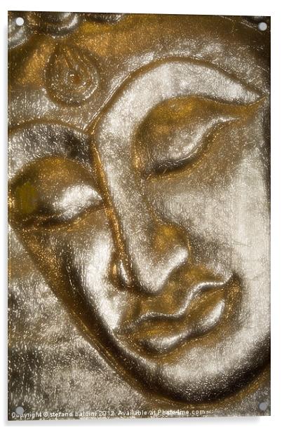 buddha's image Acrylic by stefano baldini