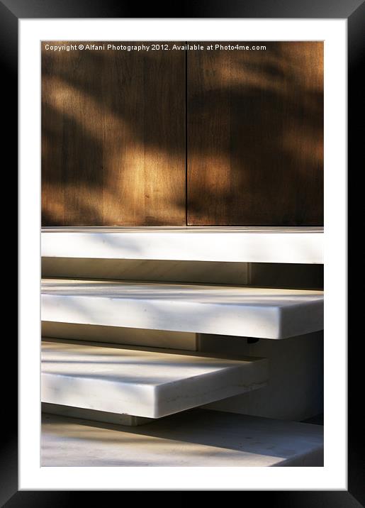 White slabs Framed Mounted Print by Alfani Photography