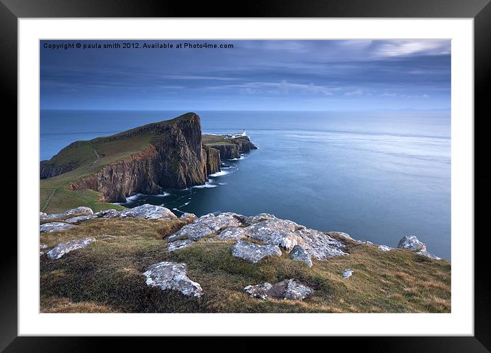 Neist Point. Framed Mounted Print by paula smith