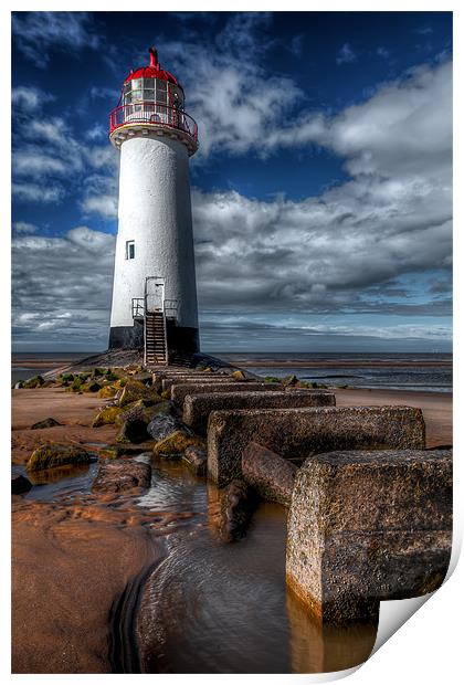 Talacre Light House Print by Adrian Evans