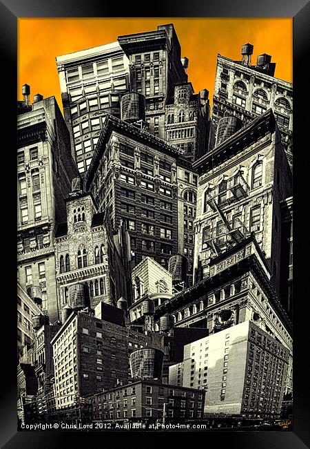 Walls and Towers Framed Print by Chris Lord