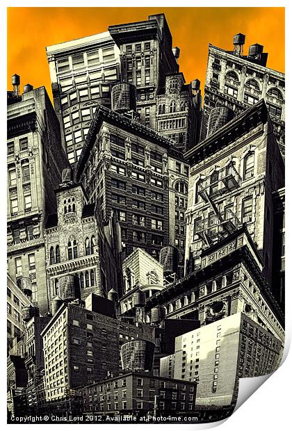 Walls and Towers Print by Chris Lord