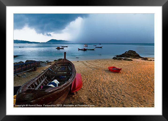 Storm is coming! Framed Mounted Print by Hamid Reza  Farzandian