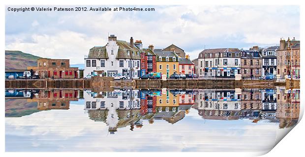 Millport Town Print by Valerie Paterson