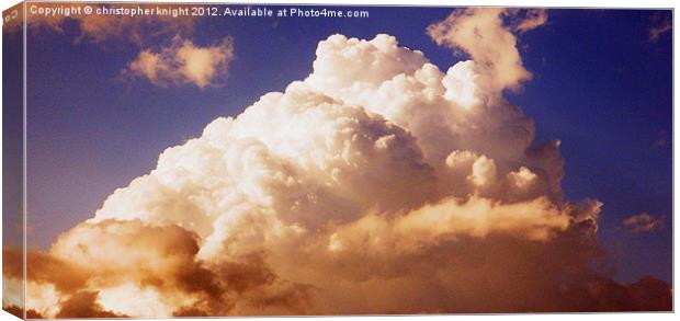 Cloud Mountain Canvas Print by christopher knight