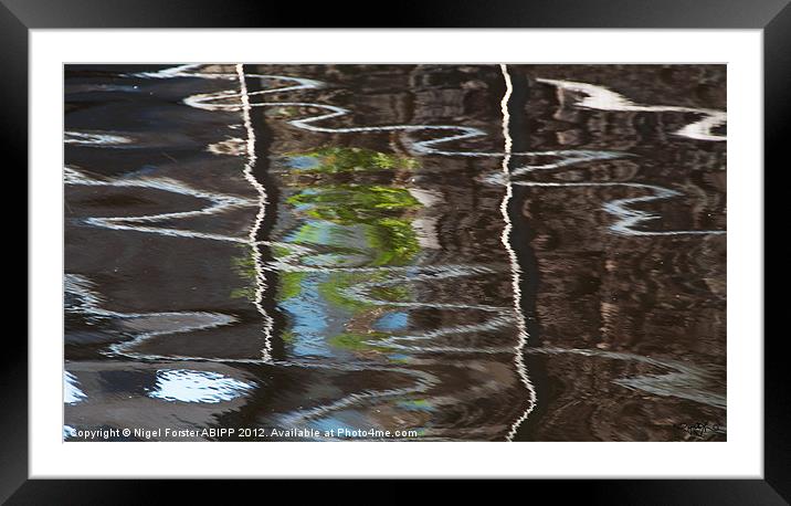 Canal reflection Framed Mounted Print by Creative Photography Wales