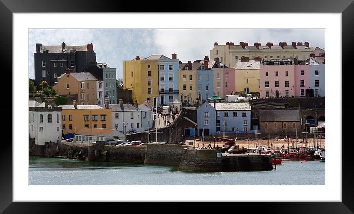 Tenby Framed Mounted Print by Tony Bates