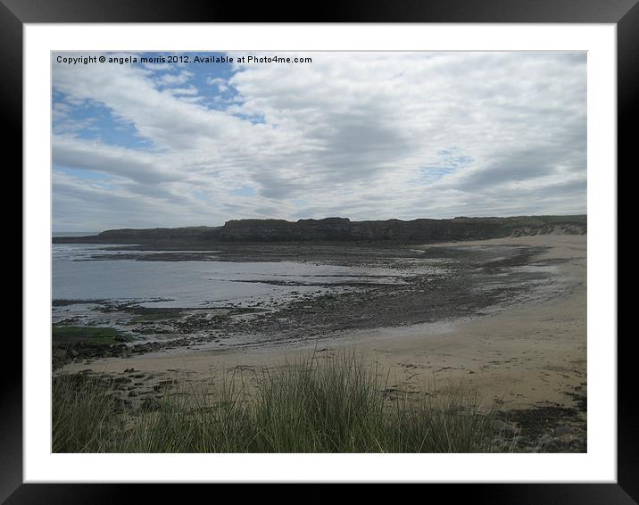 Holy Island of Lindisfarne Framed Mounted Print by angela morris