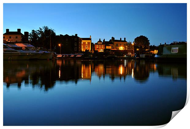 Stourport On Severn at Dusk Print by graham young