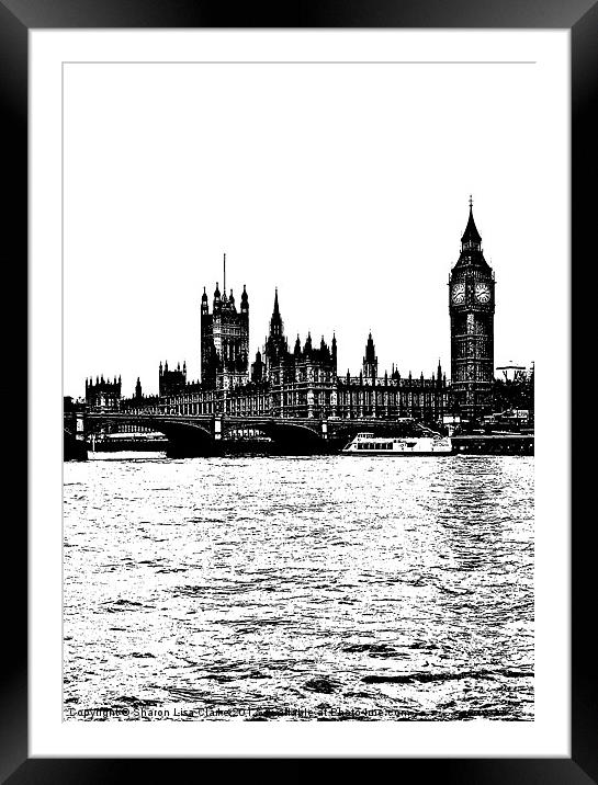 Parliament Framed Mounted Print by Sharon Lisa Clarke