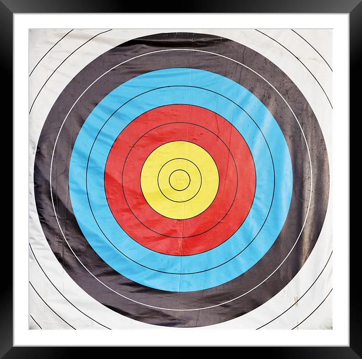 One Target One Focus Framed Mounted Print by Arfabita  