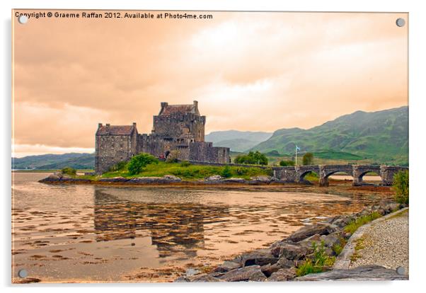 Eilean Donan Castle Acrylic by Graeme Raffan