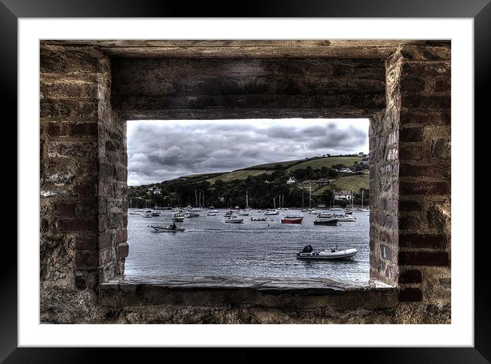 Hole in The Wall With A View Framed Mounted Print by Mike Gorton