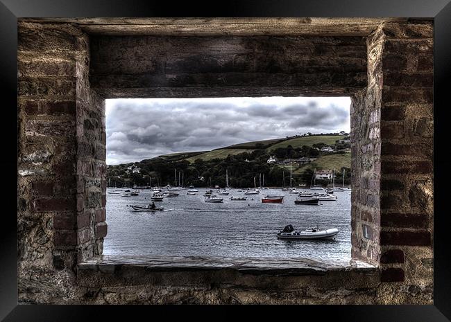 Hole in The Wall With A View Framed Print by Mike Gorton