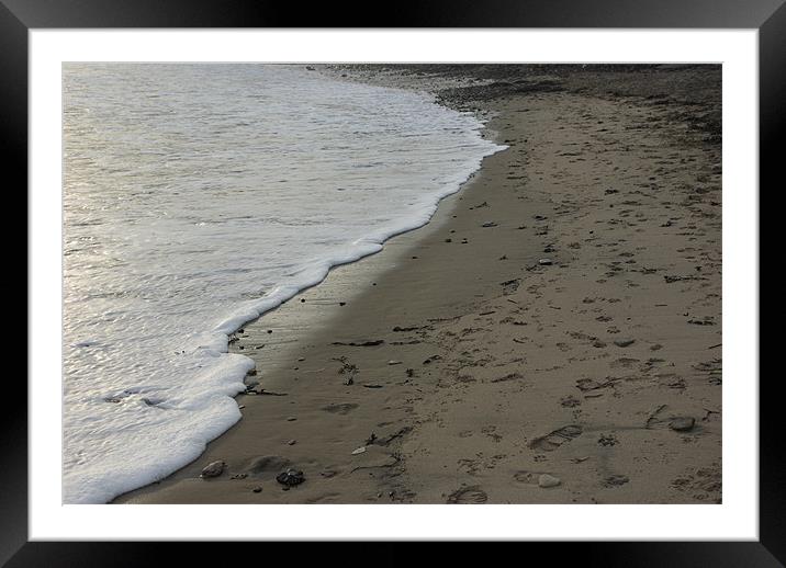 Waves on the Shore Framed Mounted Print by Lee Osborne