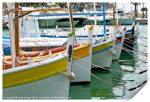 French fishing boats Print by mark blower
