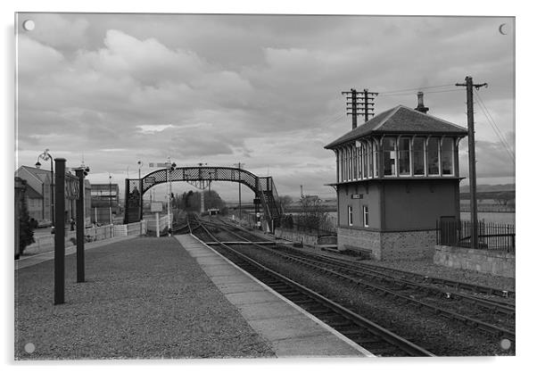 The Railway Station, Bo'ness Acrylic by Lee Osborne