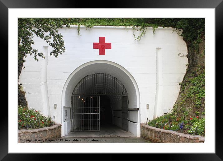 Entrance To The Jersey War Tunnels Framed Mounted Print by kelly Draper
