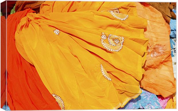 Colors of Laundry at Dhobhi Ghat Canvas Print by Arfabita  