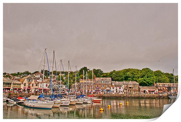 Padstow Harbour Print by Dawn Cox