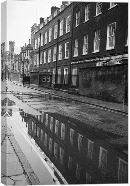 Lincoln’s Inn Chambers reflections Canvas Print by David French