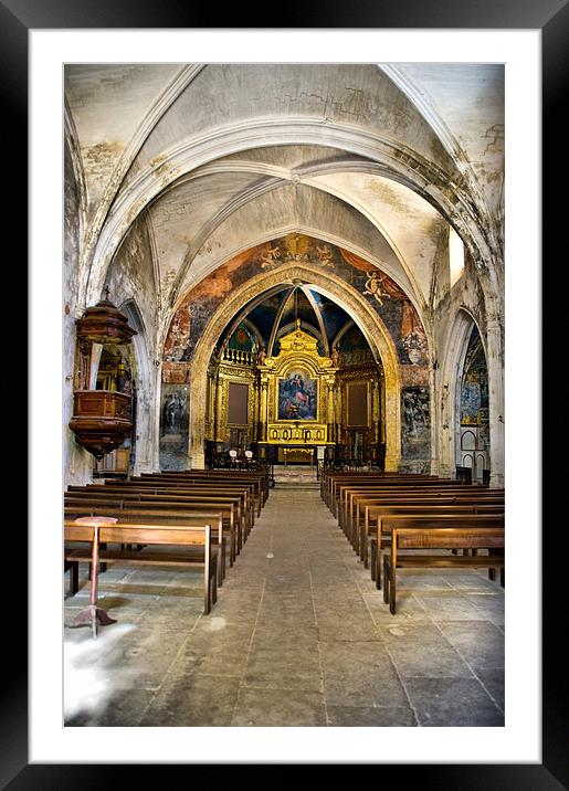 Sant-Luc Church Menerbes Framed Mounted Print by Jacqi Elmslie