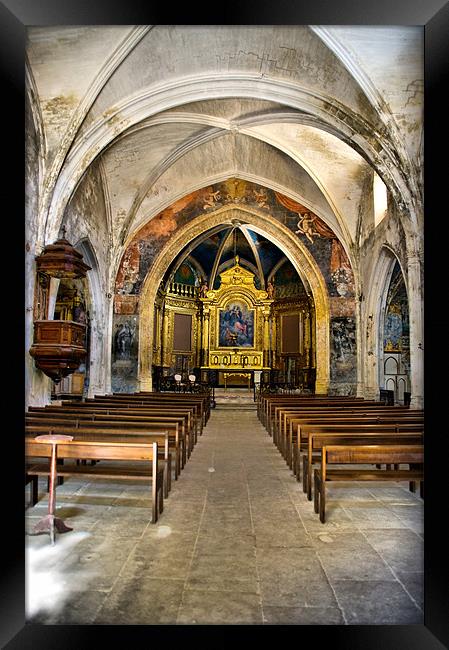Sant-Luc Church Menerbes Framed Print by Jacqi Elmslie