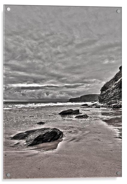 Cornish Coast Acrylic by Dawn Cox