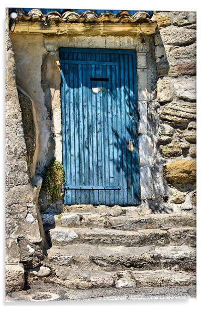 The Old Blue Door Acrylic by Jacqi Elmslie
