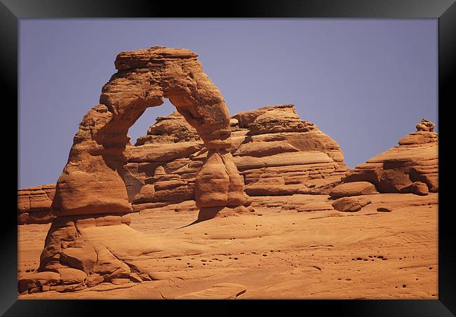 Delicate Arch Framed Print by Mary Lane