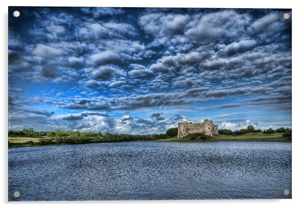 Carew Castle Pembrokeshire 2 Acrylic by Steve Purnell