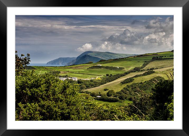 North Devon Coastline Framed Mounted Print by Dave Wilkinson North Devon Ph