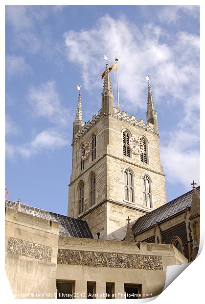 Southwark Cathedral Print by Iain McGillivray