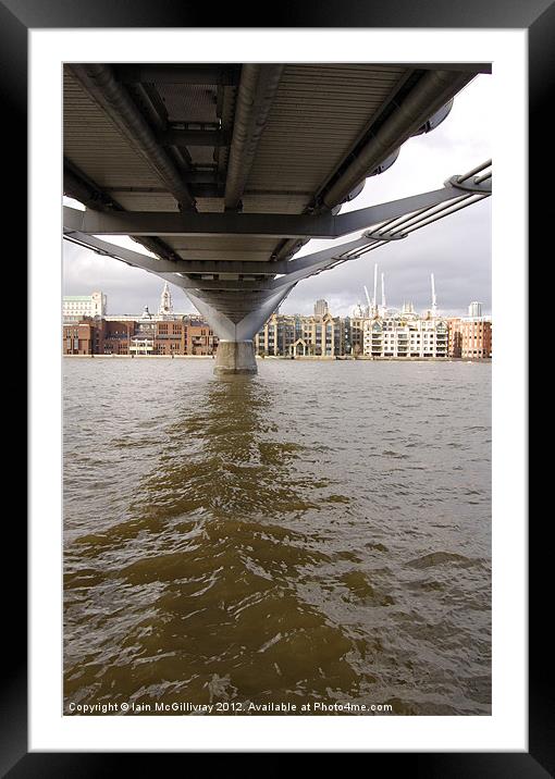 Millennium Bridge Framed Mounted Print by Iain McGillivray