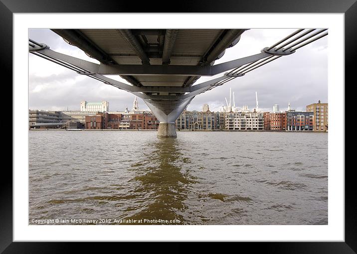 Millennium Bridge Framed Mounted Print by Iain McGillivray