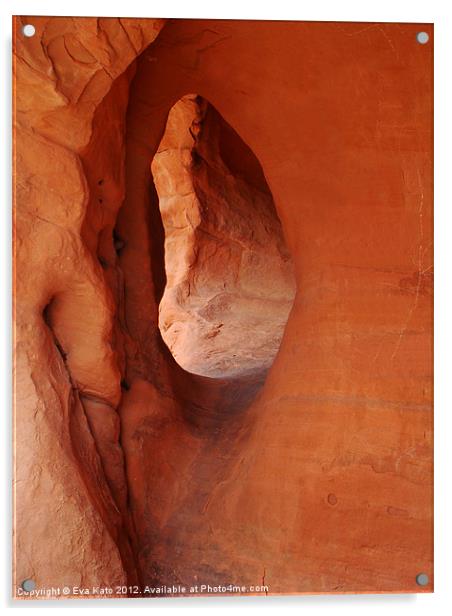 Valley of Fire Cave Acrylic by Eva Kato