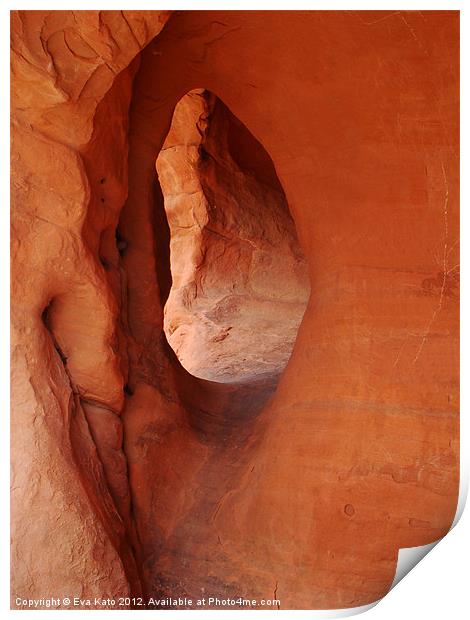 Valley of Fire Cave Print by Eva Kato